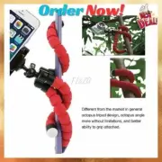 Octopus Mini Tripod Flexible Camera Holder Stand Mount With Phone Holder Clip