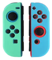 Silicone Cover For Switch Joy Cons - Animal Crossing Blue/Green