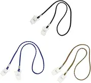MERRYHAPY 3pcs Napkin Holder Lanyards Mask Storage Accessories Bib Clips Mask Rope Multipurpose Napkin Clips Outdoor Mask Hanging Ropes Bib Holders Napkins Clips Towel Clips Plastic