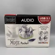 Hercules Muse Audio Interface Pocket Game surround Audio USB 5.1 Sound Card New