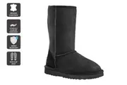 UGG Outback Premium Australian Sheepskin Long Classic Boot (Black)