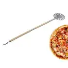 Pizza Turning Peel Perforated Wooden Long Handle Pizza Turner Easy To Clean For