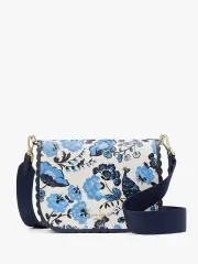 Madison Peacock Floral Printed Saddle Bag