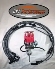 CHRYSLER DODGE PLYMOUTH 273 318 340 360 SMALL CAP HEI DISTRIBUTOR + PLUG WIRES