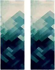 Hand Towels for Bathroom,Gym Towels for Working Out,Sports Towel,Abstract Geometric Triangle Mountain,2-Pc