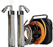 Mogold Weighted Jump Ropes Easy in Interchangeable-Adjustable Weights 360 Degree Spin - Length Adjustable,Ergonomics Grip Skipping Rope for Fitness Weight Loss & More