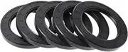 X AUTOHAUX Universal Oil Seal TC Double Lip W Steel Spring Seal Ring Rotary Shaft Seal 75x110x12mm High Pressure Nitrile Rubber Black 5 Pcs
