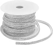 5 Yards Rhinestones Chain, Sew on Rhinstone Chain Trim Beads Strand Crystal Rhinestones Ribbon DIY Clothing Decoration Accessories (White)
