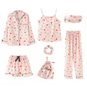 Nevenka Womens Loungewear Set for Spring Summer Satin Long Sleeve Pajamas-20