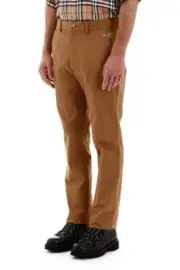 NWT Burberry London Warm Walnut Brown Icon Strap Trousers 54EU/38US $550.00