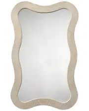 Jamie Young Deli Wavy Bamboo Wall Mirror
