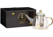 Honey Bee Glass Teapot with Metal Infuser