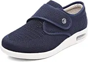 [Orthoshoes] Women's Diabetic Elderly Shoes Mesh Breathable Walking Sneakers Lightweight Adjustable Easy On and Off Strap Summer Slippers for Swollen Feet