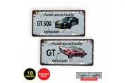 Handy Hardware 18PCE Vintage Aussie Muscle Car Plate Signs Ford 15cm x 30cm