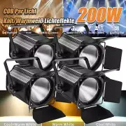 4x 200W COB LED Par Light DMX Show Stage Spot Lights Audience Blinder Wedding