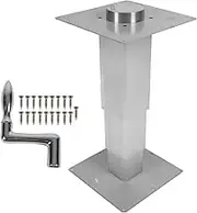 PAOORTS Heavy Duty Table Pedestal Telescopic Aluminum Alloy 310 To 720mm Adjustable Table Pedestal for RV Yacht