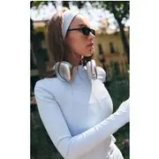 Sky Blue Jersey Headband, Sky Blue