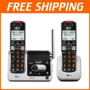 2-Handset DECT 6.0 Cordless Phone with Audio Assist & Digital Answering Machine