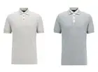 New Hugo BOSS Tailored selection cotton linen beige blue polo t-shirt top £179