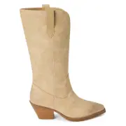 BEACH by Matisse Bodhi Pointed Toe Pull On Cowboy Womens Beige Casual Boots BOD