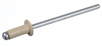 Bridgland BLIND RIVET 8x3.2mm 100Pcs Dome Head, Carbon Steel/Aluminium PAPERBARK