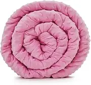 TONGDADA Minky Weighted Blanket | 60''x80'',10lbs | Cozy and Soft Minky Weighted Throw Blanket | Luxury Velvet with Premium Glass Beads | Pink Minky