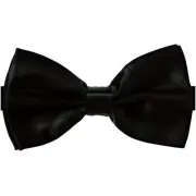 Stylish Designer Bow Ties - Pre Tied, Adjustable Unisex Bowtie for Men, Black