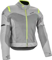 Acerbis Ramsey Vent 2.0 Mesh Ladies Motorcycle Textile Jacket, grey-yellow, Size S for Women Grey Yellow