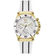 Guess GW0406L1 Women's Co-Pilot Multi-Function White Striped Band Quartz Watch