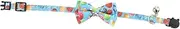 Cabilock Decorative Wear Resistant Kitten Collar with Delicate Bowknot Stylish Easter Rabbit Carrot Egg Design for Cats Lightweight and Comfortable for Parties and Outdoor
