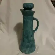 Studio Art Pottery DECANTER With Stopper Signed Betty Pinkston 11”