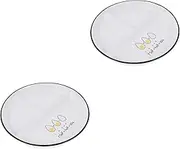 Angoily 2pcs Ceramic Divided Plates, Portion Control Plate, Porcelain Dinner Diet Plates, 3 Compartment Plates, Round White Ceramic Plates for Balanced Diet