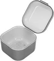 FOMIYES Reusable Nail Tool Cleaner Box with Strainer Tray for Efficient Soaking and Cleaning of Manicure Tools Plastic Nail Art Tweezer Soaking Box for Salon Use