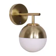 Sarantino Wall Lamp with Frosted White Glass Shade