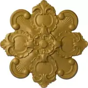 Ekena Millwork Ceiling Medallion 18-1/8"X1-1/4" Katheryn Urethane Pharaohs Gold