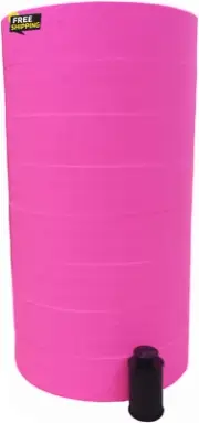 1136 Monarch Pink Labels, One Sleeve, 8 Rolls, 14,000 Labels
