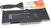Replacement Battery for DELL Latitude 7300, Latitude 7300-P99G, Latitude 7400, Latitude 7400-8N6DH, N001L5300-D1306CN, N004L5300-D1506CN, N004L7400-D1506CN, N014L5300-D1706FCN 7.6V/7400mAh