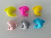 FUN 6pcs. Silicone SHARK Wine Marker Barware Glass Charm Drink Tracker Stemware