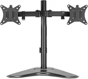 Dual Monitor Arm Mount, 43cm Extension, 32-inch Compatible, 180° Swivel, 360° Rotation, Height Adjustable