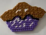 Plastic Canvas Magnet "Pie" NEW