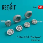 RESRS480008 1:48 ResKit Lockheed F-104A F-104B F-104C F-104D Starfighter Wheels