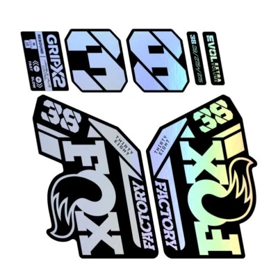 Fork Sticker for 2025 FOX 38 Factory Step Cast Mountain Bike Bicycle Holographic