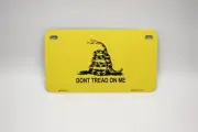 DON'T TREAD ON ME GADSDEN FLAG MOTORCYCLE BIKE METAL LICENSE PLATE ACCESSORIES