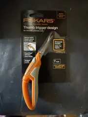 Fiskars RazorEdge Scissors 7 inch,Ultra-Sharp Stainless Steel ,Thumb Trigger