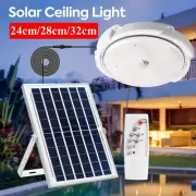 LED Solar Ceiling Light Daytime Garage Wall Shed Tent Garden Lamp 100W/200W/300W