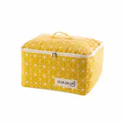 Brief Blanket Storage Bag for Travel Clothes Linen Dustproof Geometric Quilts Organizer Zip Lock Toys Bag Home Storage