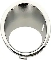 CLZCNQLX Front Fog Lamp Chrome Trim Ring Cover Compatible for BMW Mini Cooper R55 R56 R57 Vehicles 51112753661 51112753662(Left)