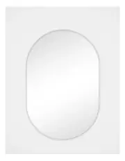 [Cooper & Co] Zoe Oval Aluminium Mirror 90cm in White