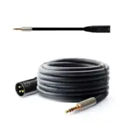 3.5mm-Jack Stereo- Male Plugs Connector Cable to Microphone Audio-3Pin-Jack