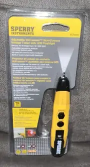 Sperry Instruments Adjustable Non-Contact Voltage Detector W/Flashlight VD6509